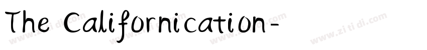The Californication字体转换